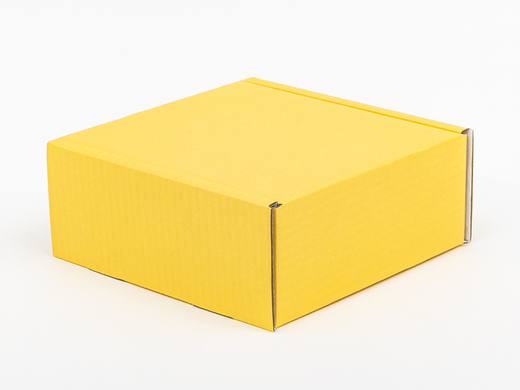 Żółty karton fasonowy 200x200x80mm 3W B 390g/m2 Komplet 10 szt.