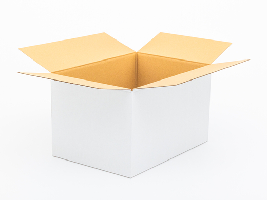 Karton klapowy 500x350x300mm 3W B 380g/m2 Biały Zestaw palet 2040 szt.