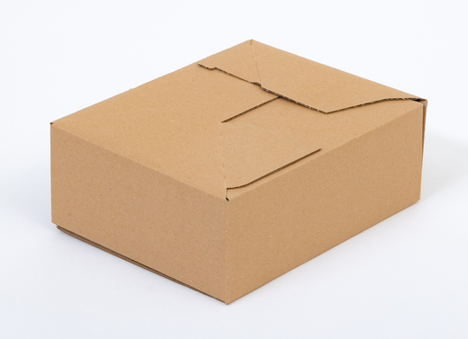 Karton fasonowy z paskiem klejowym i tasiemką zrywającą 250x200x100mm 3W B 380g/m2 Szary Paleta 1920 szt.