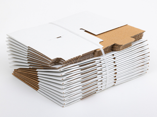 Karton fasonowy 121x89x73mm wew. 3W E 370g/m2 Biały Zestaw palet 27600 szt.