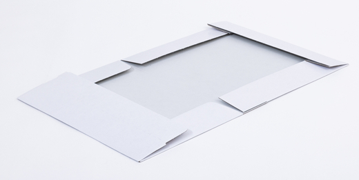 Karton fasonowy z paskiem klejowym i tasiemką zrywającą 400x300x80mm 3W E 390g/m2 Biały-Biały Komplet 20 szt.