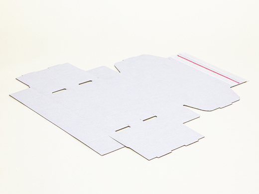 Karton fasonowy z paskiem klejowym i tasiemką zrywającą 200x120x80mm 3W B 380g/m2 Biały-Biały Zestaw palet 8400 szt.