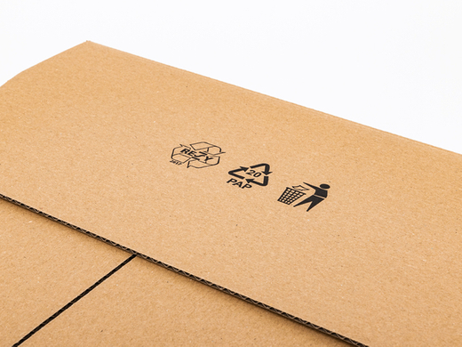 Karton klapowy 590x380x240mm wew. 3W B 420g/m2 Szary ścięte klapy Zestaw palet 3200 szt.