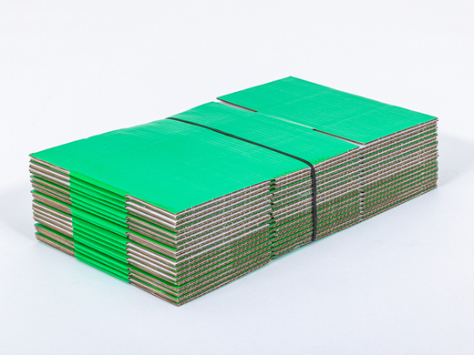 Zielony karton klapowy 300x150x100mm 3W B 405g/m2 Paczka 300 szt.