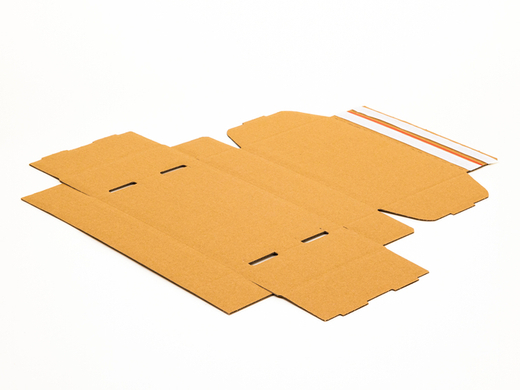 Karton fasonowy z paskiem klejowym i tasiemką zrywającą 200x120x80mm 3W B 380g/m2 Szary Paleta 2800 szt.