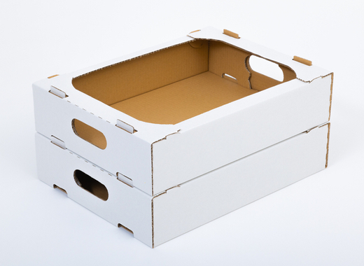 Karton na pączki 400x300x85mm wew. 3W B 360g/m2 Biały Zestaw palet 4500 szt.