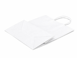 Biała torba papierowa z uchwytem skręcanym 300x170x340mm Komplet 250 szt.