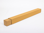 Tuba tekturowa teleskopowa z paskiem klejowym 100x100x(1000-2000)mm 3W B 440g/m2 Szara Paleta 1300 szt.