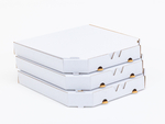 Karton na pizzę 310x310x40mm 3W E 370g/m2 Biały Paczka 250 szt.