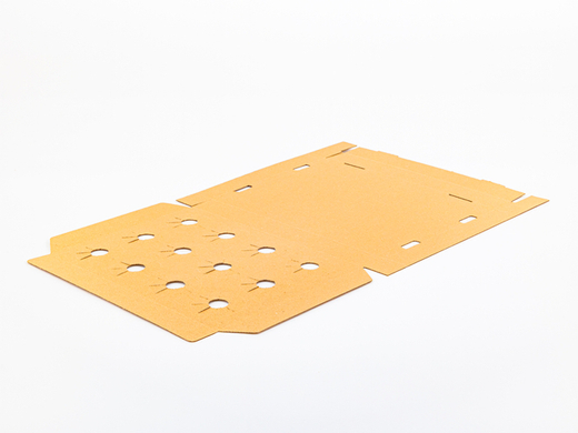 Tacka tekturowa na sadzonki i doniczki z otworami 80mm 410x310x45 mm wew. 3W E 380g/m2 Szary Paczka 150 szt.