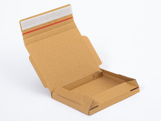 Karton fasonowy z paskiem klejowym i tasiemką zrywającą 200x150x20mm 3W E 310g/m2 Szary Poczta Polska List S Komplet 20 szt.