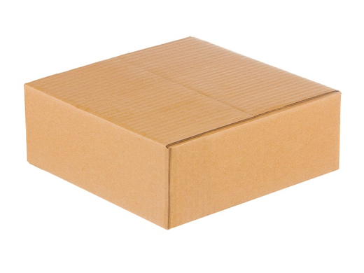 Karton klapowy 500x500x100mm 3W B 400g/m2 Szary Paczka 50 szt.