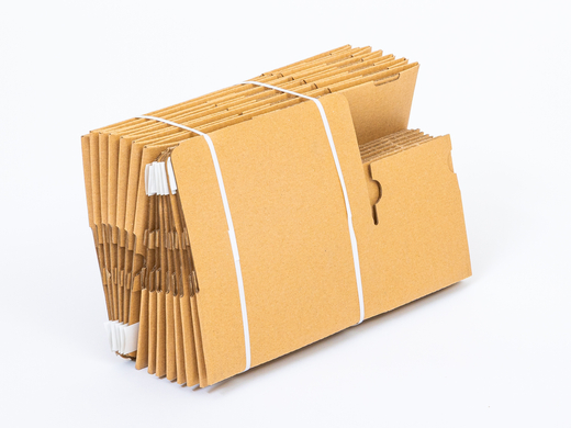 Karton fasonowy z paskiem klejowym 260x200x160mm 3W B 360g/m2 Szary Komplet 15 szt.