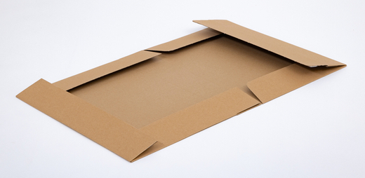 Karton fasonowy z paskiem klejowym i tasiemką zrywającą 400x300x80mm 3W E 340g/m2 Szary Zestaw palet 2520 szt.