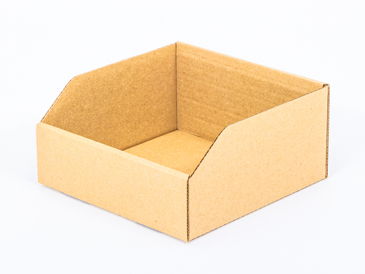 Pojemnik tekturowy kuweta 200x200x100mm 3W B 420g/m2 Szary FSC Mix Paleta 2400 szt.