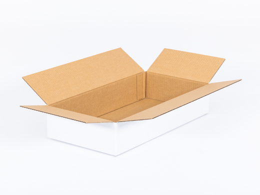 Karton klapowy 400x200x80mm 3W B 360g/m2 Biały Paczka 200 szt.