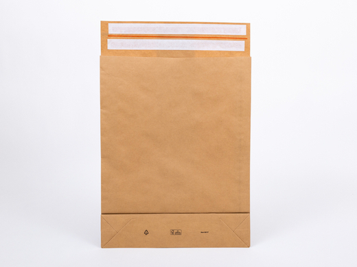 Koperty e-commerce z blokowym dnem brązowe BONG 570x450x100+100mm Komplet 100 szt.