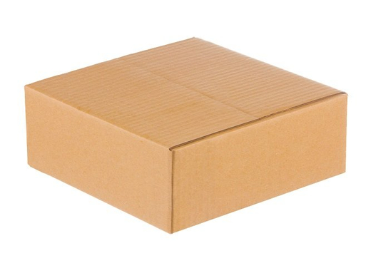 Karton klapowy 350x350x100mm 3W B 320g/m2 Szary Zestaw palet 4080 szt.