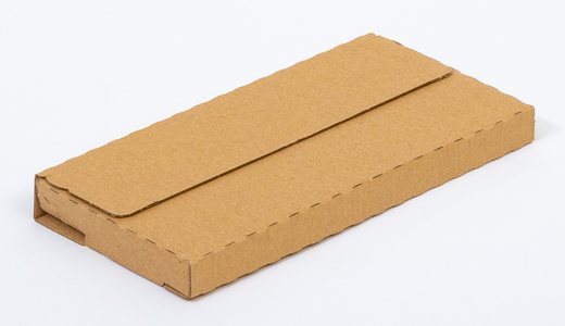 Karton fasonowy z paskiem klejowym i tasiemką zrywającą 200x100x20mm 3W E 310g/m2 Szary Paleta 6440 szt.