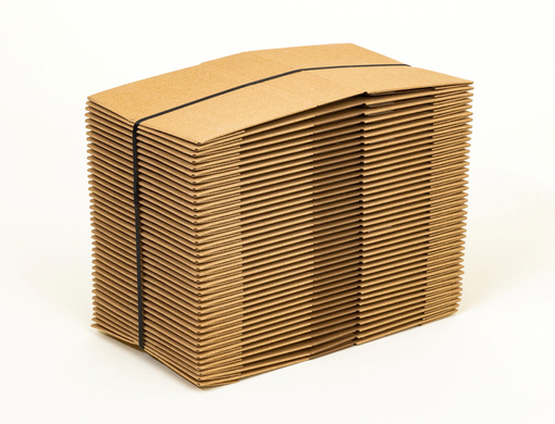 Karton fasonowy z paskiem klejowym i tasiemką zrywającą 160x120x50mm 3W E 340g/m2 Szary Zestaw palet 15600 szt.