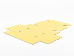 Jasnożółty karton fasonowy 200x200x80mm 3W B 390g/m2 Paleta 1200 szt.