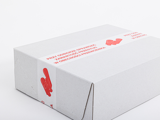 Taśma klejąca ostrzegawcza z nadrukiem "Sprawdź zawartość" 48/50y (45m) DALPO Komplet 6 szt.