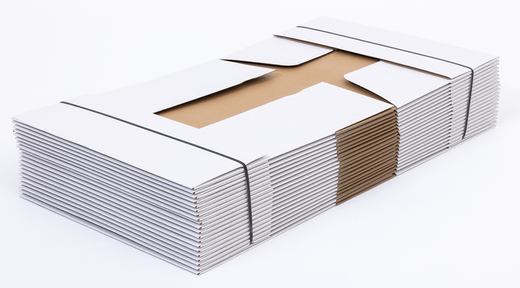 Karton fasonowy 400x300x150mm 3W E 350g/m2 Biały Zestaw palet 2700 szt.