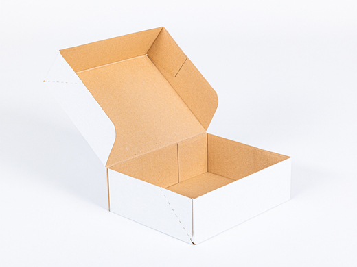 Karton fasonowy 250x200x80mm 3W E 350g/m2 Biały Zestaw palet 9000 szt.