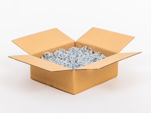 Zapinki druciane 13mm ocynk CB4 karton 1000 szt. do taśmy PP Paczka 5 kartonów