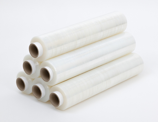 Folia stretch 3kg 23 mic. Transparentna Zestaw 3 palet 720 szt.