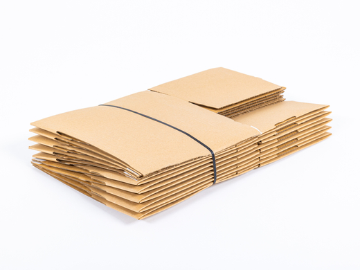 Karton fasonowy z paskiem klejowym i tasiemką zrywającą 250x200x80mm 3W B 320g/m2 Szary Zestaw palet 9600 szt.