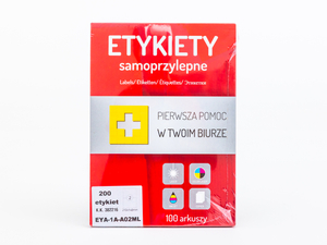 Białe etykiety samoprzylepne do nadruku 210x148mm 200 etykiet arkus...
