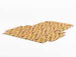 Brązowy karton świąteczny fasonowy czarny nadruk choinki 320x320x100mm 3W B 450g/m2 Paleta 620 szt