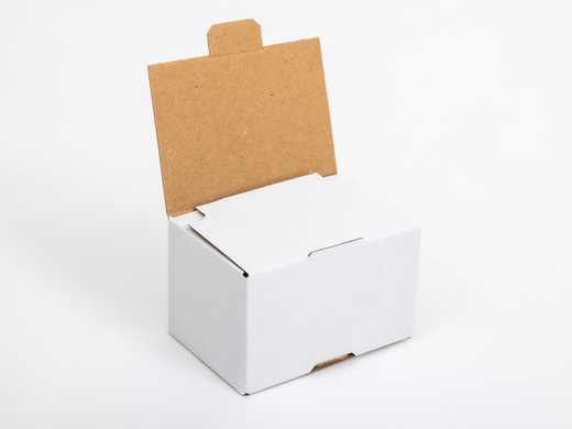 Karton fasonowy 121x89x73mm wew. 3W E 370g/m2 Biały Zestaw palet 27600 szt.