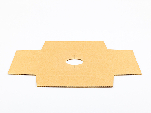 Wkładka do kartonu na średnie rośliny fi 120mm 245x245x91mm 3W B 380g/m2 Szary Paczka 300 szt.