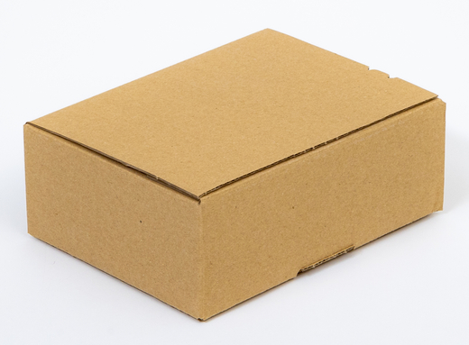 Karton fasonowy z paskiem klejowym i tasiemką zrywającą 200x150x80mm 3W B 380g/m2 Szary Paleta 3360 szt.