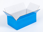 Niebieski karton klapowy 200x120x80mm 3W B 405g/m2 Paleta 5040 szt.