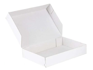 Karton fasonowy 400x300x100mm 3W E 420g/m2 Biały-Biały Komplet 20 szt.