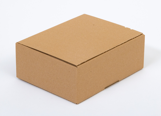 Karton fasonowy z paskiem klejowym i tasiemką zrywającą 250x200x100mm 3W B 320g/m2 Szary Paleta 1920 szt.