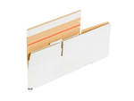 Karton fasonowy z paskiem klejowym i tasiemką zrywającą 250x150x100mm 3W B 360g/m2 Biały Komplet 20 szt.
