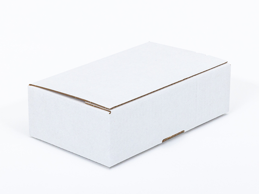 Karton fasonowy z paskiem klejowym i tasiemką zrywającą 250x150x80mm 3W B 360g/m2 Biały Paczka 280 szt.