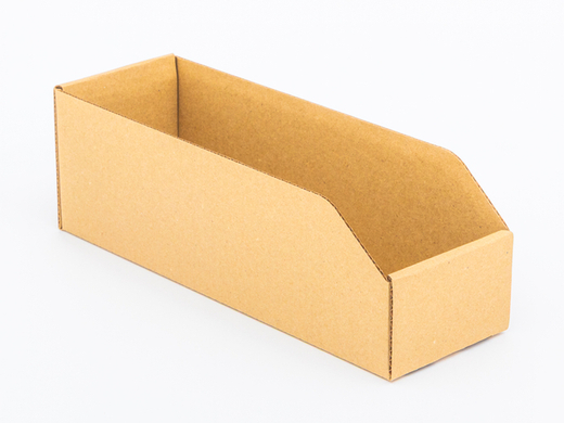 Pojemnik tekturowy kuweta 300x100x100mm 3W B 420g/m2 Szary Paleta 2400 szt.