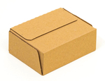 Karton fasonowy z paskiem klejowym i tasiemką zrywającą 160x120x50mm 3W E 340g/m2 Szary Paleta 5200 szt.