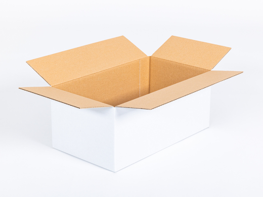 Karton klapowy 350x200x150mm 3W B 360g/m2 Biały Paczka 180 szt.