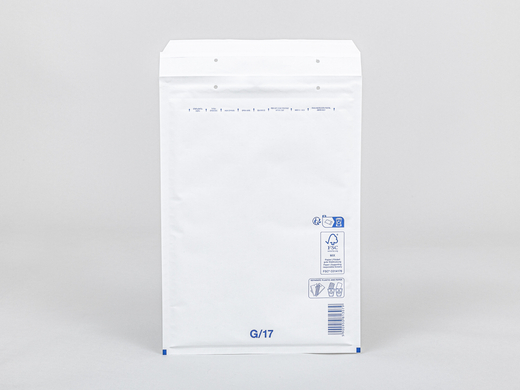 Koperty bąbelkowe białe G17 VP 250x350mm Komplet 100 szt.
