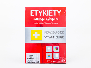 Białe etykiety samoprzylepne do nadruku 105x48 mm 1200 etykiet arku...