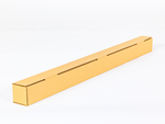 Tuba tekturowa kwadratowa 1000x70x70mm wew. 3W B 420g/m2 Szara Paleta 1300 szt.
