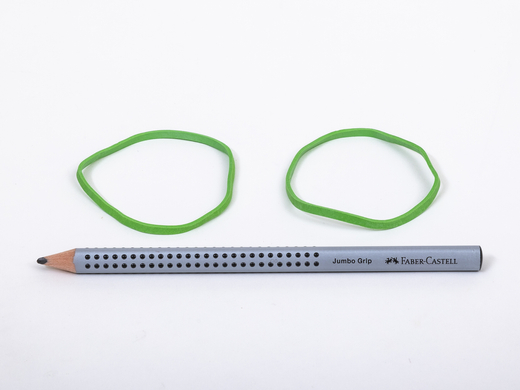 Gumki recepturki 70mm 3/1.5 Zielone op. 1 kg Paczka 20 kg