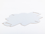 Kartonowe pudełko z uchwytem na ciasto i ciastka wew. 150x150x80 mm 3W E 400g/m² Białe Komplet 10 szt.