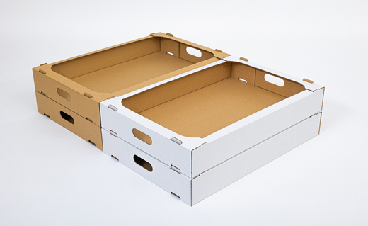 Karton na pączki 600x400x85mm wew. 3W B 380g/m2 Biały Paczka 120 szt.